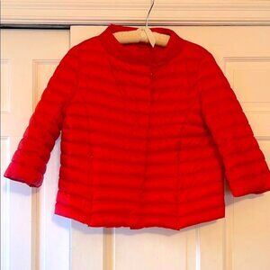 J. McLaughlin puffer down jacket with three-quarter length sleeves